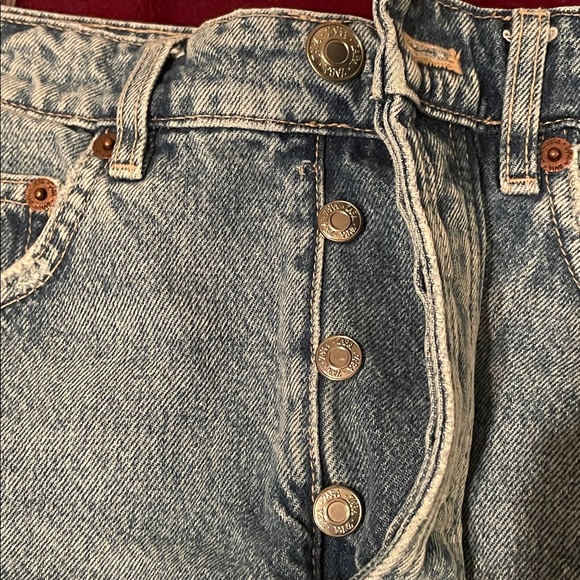 Zara High Rise Jean Shorts - Picture 6 of 8